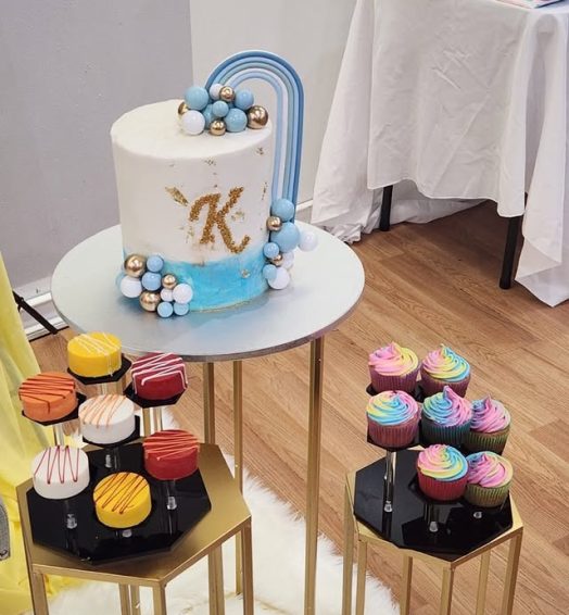 A baby boy celebrated his 1st birthday