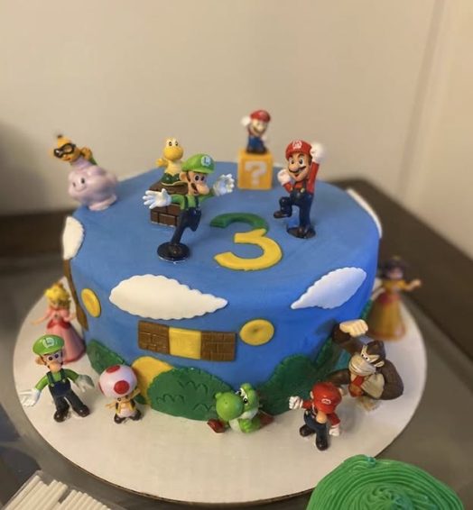 Mario Kart video game theme cake